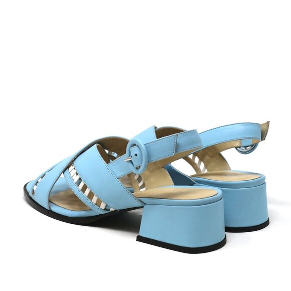 Sylven New York Simone Sandal - Blue + White (US 7) - Picture 2 of 6